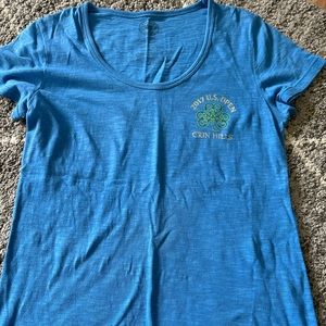 2017 Blue US Open Scoop Neck TShirt